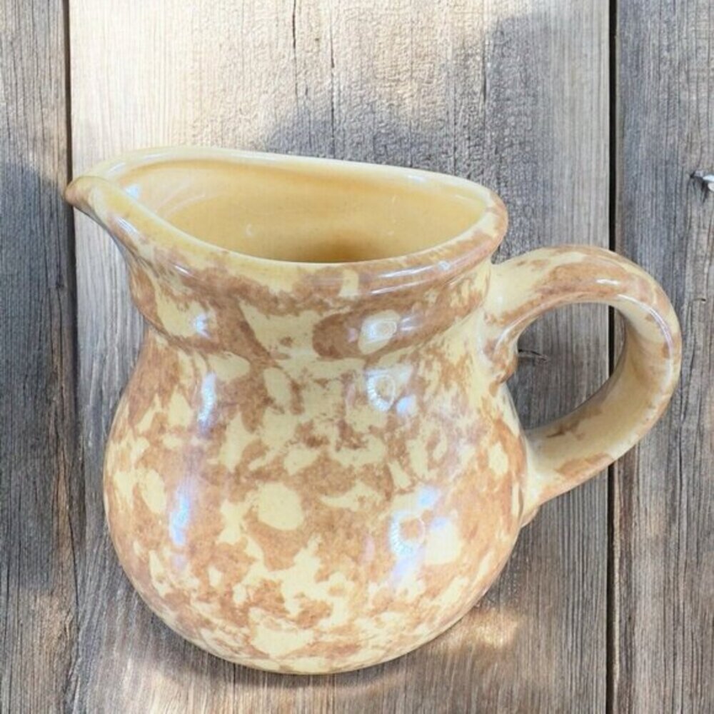 Pfaltzgraff Pottery Creamer with Sponge Glaze Pattern Ceramic Pitcher Jug USA